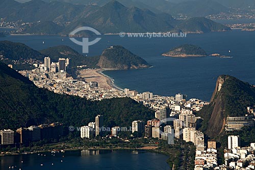  Vista dos Bairros de Copacabana e Leme de cima do Morro Dois Irmãos  - Rio de Janeiro - Rio de Janeiro - Brasil