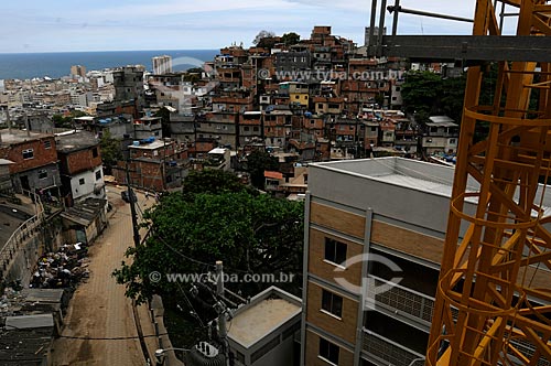  Assunto: Prédio Compositor Donga e Maestro Pixinguinha, (Empreiteira OAS), construção de unidades habitacionais do Morro Pavão Pavãozinho - PAC (Programa de Aceleração do Crescimento) /  Local: Ipanema - Rio de Janeiro / Data: outubro 2009 