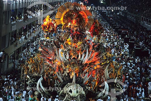  Assunto: Desfile de Carnaval no Sambódromo da Marquês de Sapucaí / Local: Rio de Janeiro (RJ) - Brasil / Data: 30/01/04 