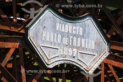  Assunto: Ponte ferroviária Engenheiro Paulo de Frontin, construida em 1897, com 82 m. de comprimento, é a única ponte metálica em curva do mundo  / Local:  Miguel Pereira - Rio de Janeiro (RJ)  / Data: 11/2009 