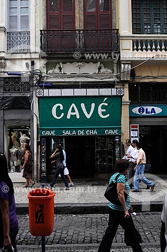  Assunto: Casa Cavé, confeitaria tradicional do Centro do Rio de Janeiro  - Rua Uruguaiana / Local:  Rio de Janeiro  / Data: Agosto 2009 