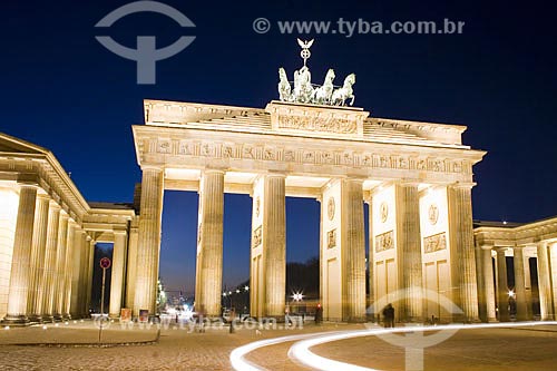  Assunto: Portão de Brandenburgo (Brandenburger Tor)  / Local:  Berlim - Alemanha  / Data: 11/01/2009 