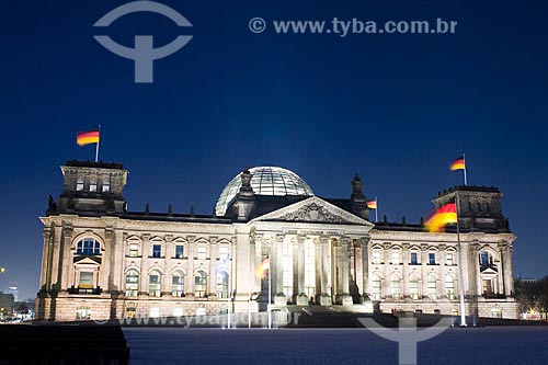  Assunto: Reichstag, sede do Parlamento Federal Alemão (Bundenstag)  / Local:  Berlim - Alemanha  / Data: 12/01/2009 