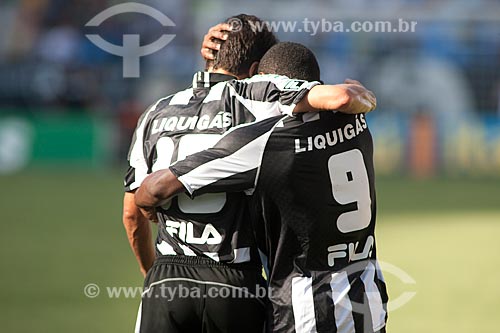  Assunto: Jogadores do Botafogo no gramado no jogo Botafogo x São Paulo / Local: Engenhão ( Estádio Olímpico João Havelange ) - Rio de Janeiro / Data: 22/11/2009 