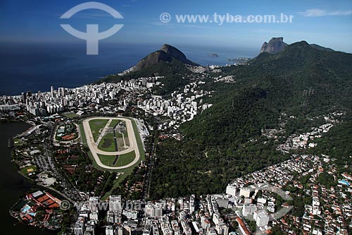  Assunto: Vista aérea do Hipódromo da Gávea e do Jardim Botânico / Local: Rio de Janeiro - RJ - Brasil / Data: 11/2009 