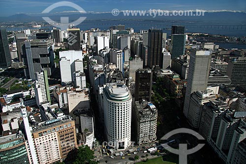  Assunto: Vista aérea do Centro da cidade do Rio de Janeiro / Local: Rio de Janeiro - RJ - Brasil / Data: 11/2009 