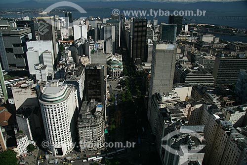  Assunto: Vista aérea do Centro da cidade do Rio de Janeiro / Local: Rio de Janeiro - RJ - Brasil / Data: 11/2009 
