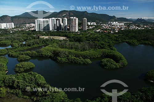  Assunto: Vista aérea da Reserva de Marapendi, no Recreio dos Bandeirantes  / Local:  Rio de Janeiro - RJ - Brasil  / Data: 11/2009 