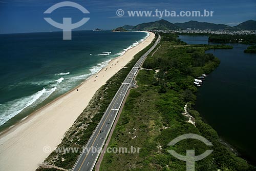  Assunto: Vista aérea da Reserva de Marapendi, no Recreio dos Bandeirantes  / Local:  Rio de Janeiro - RJ - Brasil  / Data: 11/2009 