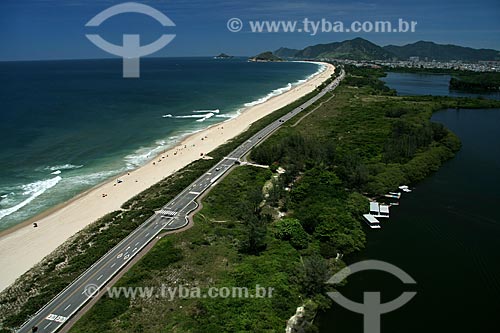  Assunto: Vista aérea da Reserva de Marapendi, no Recreio dos Bandeirantes  / Local:  Rio de Janeiro - RJ - Brasil  / Data: 11/2009 