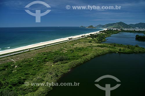  Assunto: Vista aérea da Reserva de Marapendi, no Recreio dos Bandeirantes  / Local:  Rio de Janeiro - RJ - Brasil  / Data: 11/2009 