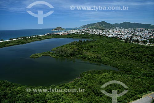  Assunto: Vista aérea da Reserva de Marapendi, no Recreio dos Bandeirantes  / Local:  Rio de Janeiro - RJ - Brasil  / Data: 11/2009 