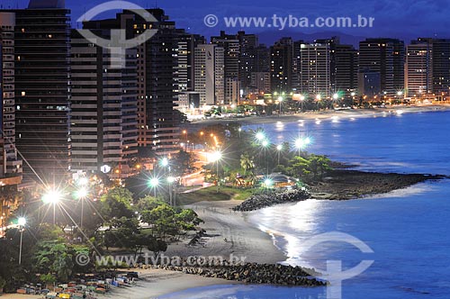  Assunto: Vista noturna da Praia de Iracema / Local: Fortaleza - Ceará (CE) - Brasil / Data: 05/2009 
