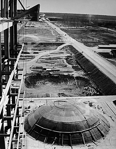  Assunto: Construção de Brasília - Congresso Nacional  / Local:  Brasília - Distrito Federal - Brasil  / Data: 1959                          
