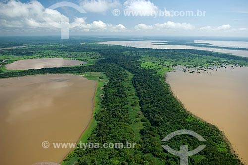  Assunto: Grande lago de várzea do rio Madeira, a oeste de Nova Olinda do Norte  / Local:  Amazonas (AM) - Brasil  / Data: 11/2007 