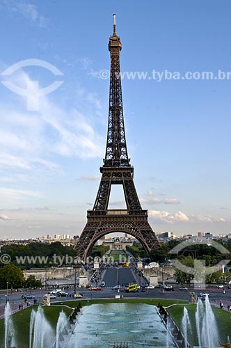  Assunto: Torre Eiffel e Jardins de Trocadero / Local: Paris - França / Data: 15/09/2009
 