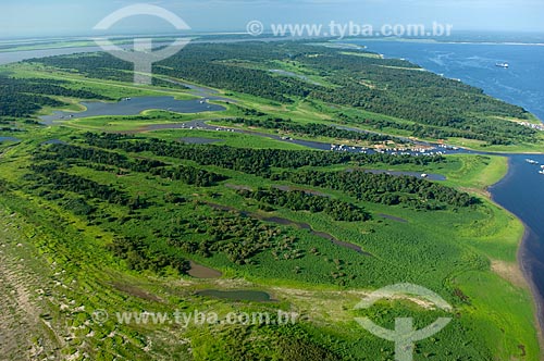  Assunto: Vista aérea da Ilha do Careiro  / Local:  Amazonas (AM) - Brasil  / Data: 11/2007 