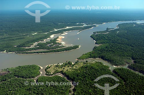  Assunto: Vista aérea do Rio Igapó-açu  / Local:  Amazonas (AM) - Brasil  / Data: 03/11/2007 