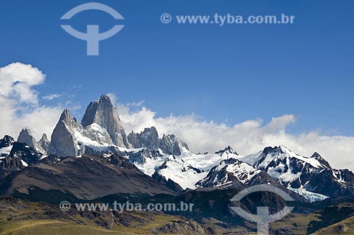  Assunto: Vista do Monte Fitz Roy  / Local:  Place: El Chalten - Patagônia - Argentina  / Data: 02/2010 