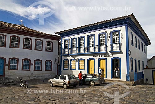  Assunto: Agência do Banco do Brasil (escrito com Z) no centro comercial histórico da cidade  / Local:  Diamantina - Minas Gerais - MG  / Data: 12/2009 