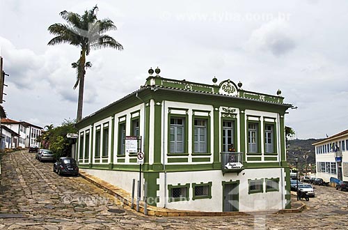  Assunto: Fachada de casarão histórico que funciona como pousada  / Local:  Diamantina - Minas Gerais - MG.  / Data: 12/2009 