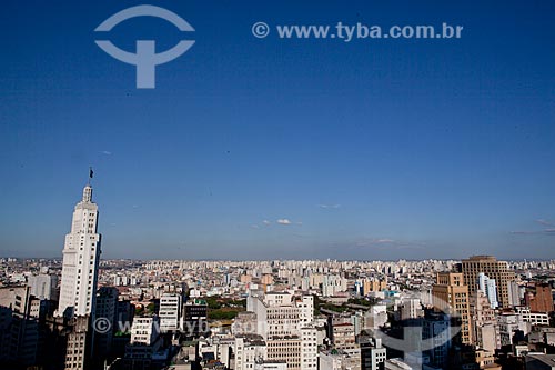  Assunto: Vista aérea do Centro de São Paulo com destaque para o prédio do Banespa à esquerda  / Local:  São Paulo  / Data: 08/10/2010 