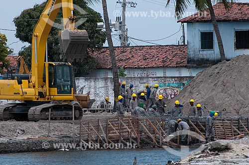  Assunto: Obras de contenção de encostas na  Ilha de Deus  / Local:  Recife - Pernambuco  / Data: 14/10/2010 