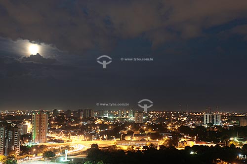  Assunto: Vista aérea da cidade de Manaus à noite / Local: Manaus - Amazonas (AM) - Brasil / Data: 10/2010 