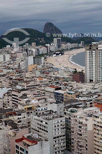  Assunto: Bairro de Copacabana visto do Pavão-pavãozinho  / Local:  Rio de Janeiro - RJ - Brasil  / Data: 30/12/2010 