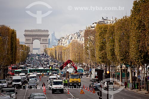  Assunto: Arco do Triunfo - Champs-elysées  / Local:  Paris - França  / Data: 11/2010 