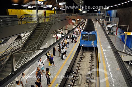  Assunto: Interior de Estação de Metrô no Rio de Janeiro  / Local:  Rio de Janeiro - RJ - Brasil  / Data: 05/2010  