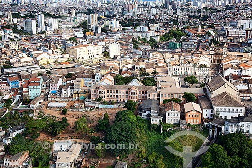  Assunto: Vista aérea geral do Plano Inclinado Gonçalves, atrás da Catedral Basílica da Sé, no Pelourinho  / Local:  Salvador - Bahia - BA  / Data: 01/2011 
