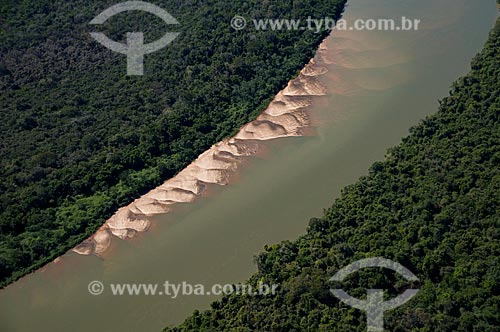 Assunto: Vista aérea do Rio Kuluene - Parque Indígena do Xingu  / Local:  Querência - Mato Grosso - MT  / Data: 07/2009 