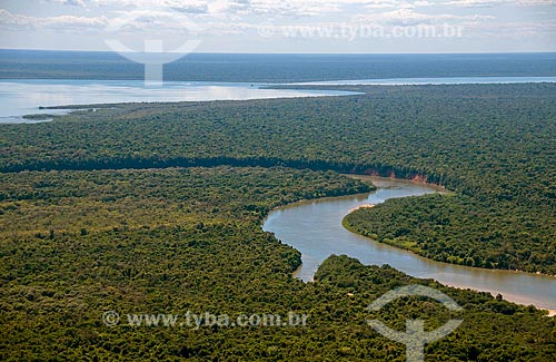 Assunto: Vista aérea do Lago Ipavú - Rio Kuluene - Parque Indígena do Xingu  / Local:  Querência - Mato Grosso - MT  / Data: 07/2009 