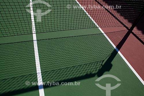  Assunto: Detalhe de quadra de tênis  / Local:  Rio de Janeiro - RJ  / Data: 02/2011 