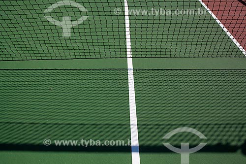  Assunto: Detalhe de quadra de tênis  / Local:  Rio de Janeiro - RJ  / Data: 02/2011 
