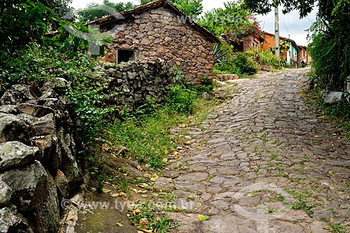 Assunto: Casas de pedras na Chapada Diamantina / Local: Igatu - Bahia (BA) - Brasil / Data: 02/2011 