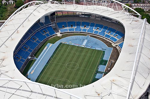  Assunto: Vista aérea do Estádio João Havelange - Engenhão  / Local: Rio de Janeiro (RJ) - Brasil / Data: 03/2011 