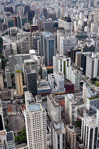  Assunto: Vista aérea da Avenida Paulista / Local: São Paulo (SP) - Brasil / Data: 03/2011 