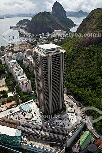 Assunto: Vista aérea da Torre Rio Sul ao fundo Pão de Açúcar  / Local: Botafogo - Rio de Janeiro (RJ) - Brasil / Data: 03/2011 