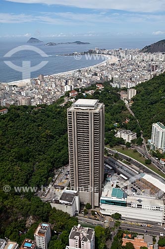  Assunto: Vista aérea da Torre do Rio Sul com praia de Copacabana ao fundo / Local: Botafogo - Rio de Janeiro (RJ) - Brasil / Data: 03/2011 