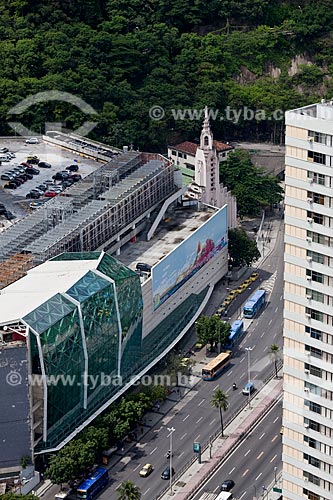  Assunto: Vista aérea da fachada de vidro do Shopping Rio Sul / Local: Botafogo - Rio de Janeiro (RJ) - Brasil / Data: 03/2011 