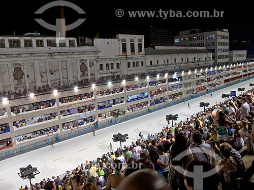  Assunto: Sambódromo praparado para o desfile das escolas de samba / Local: Rio de Janeiro - RJ - Brasil / Data: 02/2010 