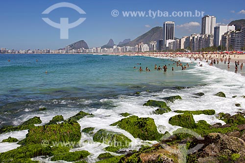  Assunto: Vista da praia do Leme / Local: Leme - Rio de Janeiro (RJ) - Brasil  / Data: 02/2010 