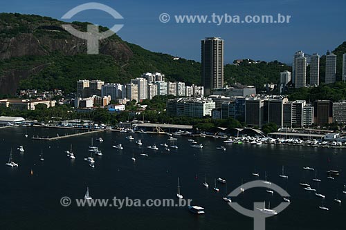  Assunto: Vista aérea da Enseada de Botafogo / Local: Urca - Rio de Janeiro - RJ - Brasil / Data: 02/2011 