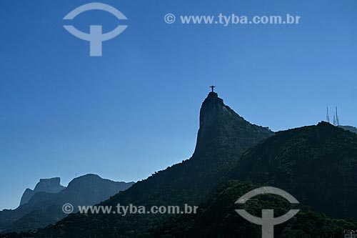  Assunto: Vista do Morro do Corcovado com Cristo Redentor e Pedra da Gávea ao fundo / Local: Rio de Janeiro - RJ - Brasil / Data: 03/2011 