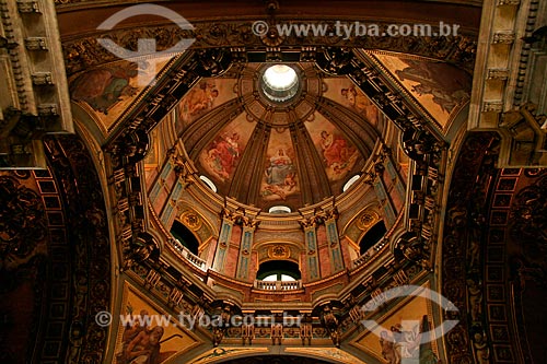  Assunto: Vista do teto da cúpula da Igreja de Nossa Senhora da Candelária / Local: Centro - Rio de Janeiro (RJ) - Brasil  / Data: 03/2011 