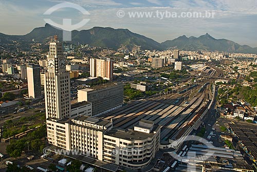  Assunto: Vista aérea do prédio da Estação Central do Brasil / Local: Centro - Rio de Janeiro (RJ) - Brasil  / Data: 11/2009 