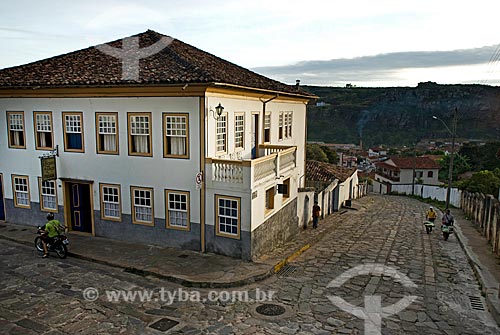  Assunto: Vista de casarão colonial / Local: Diamantina - Minas Gerais  (MG) -  Brasil / Data: 02/2008 