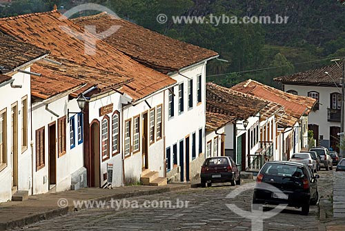  Assunto: Vista de casarões coloniais / Local: Diamantina - Minas Gerais (MG) - Brasil / Data: 02/2008 